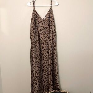 Cheetah print slip style New Day dress. Size XL.